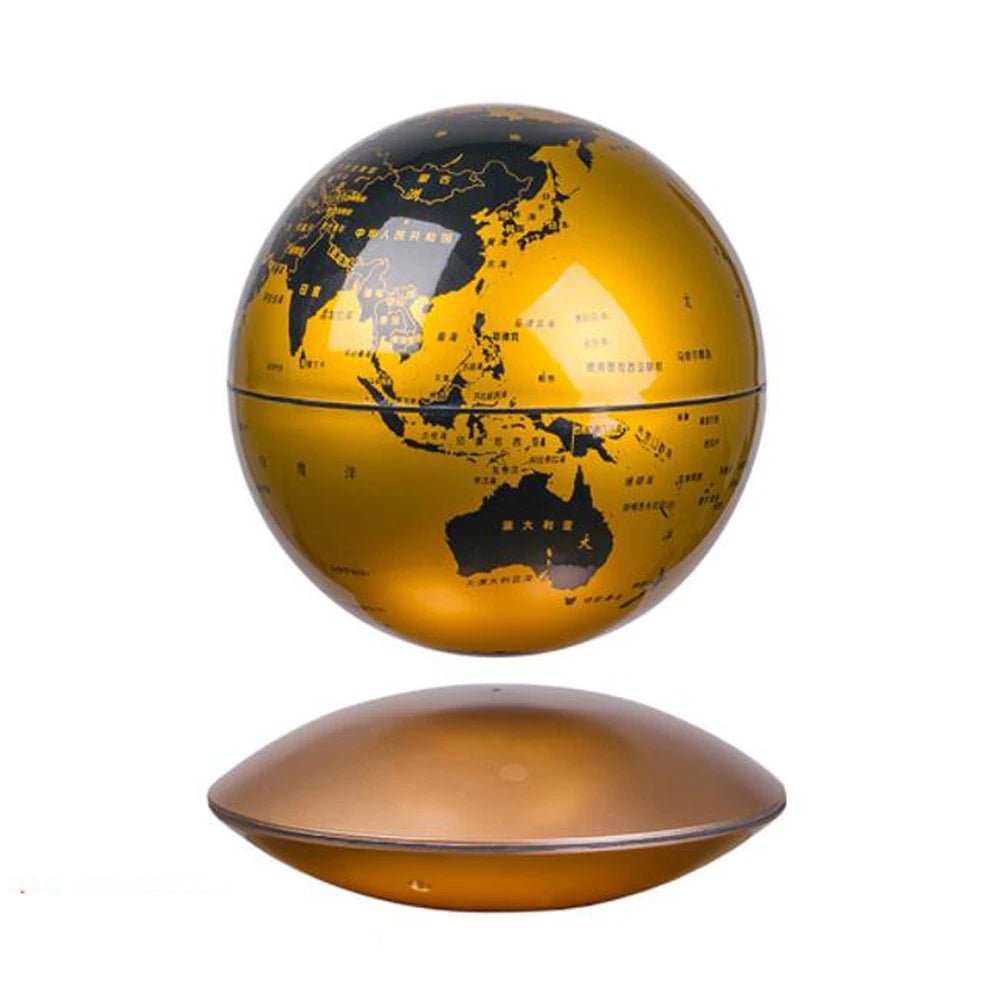 Magnetic Levitation LED Night Light with a 3D design, creating a colorful rotating galaxy, perfect for home decor and gifting. - Yeete