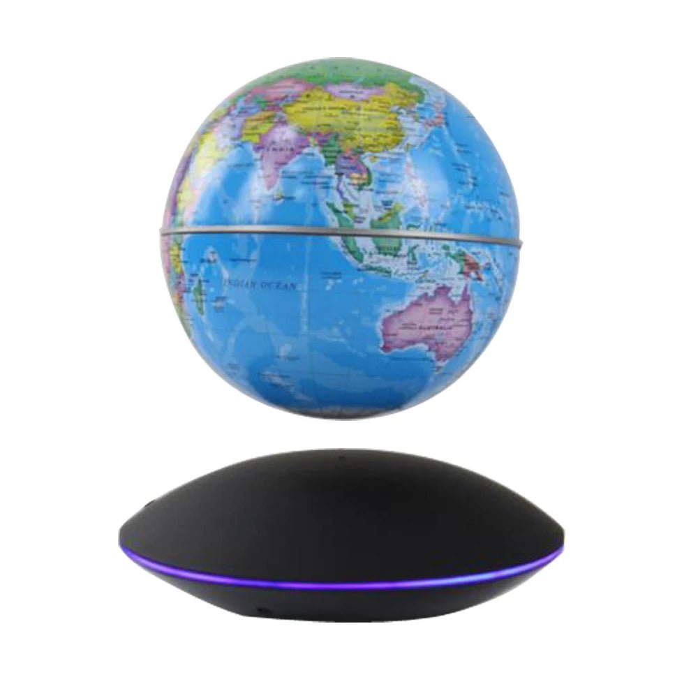 Magnetic Levitation LED Night Light with a 3D design, creating a colorful rotating galaxy, perfect for home decor and gifting. - Yeete