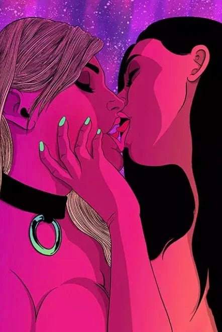 Captivating Wall Print Oil Poster with vibrant colors and artistic, erotic and bold design, perfect for home decor. - Yeete